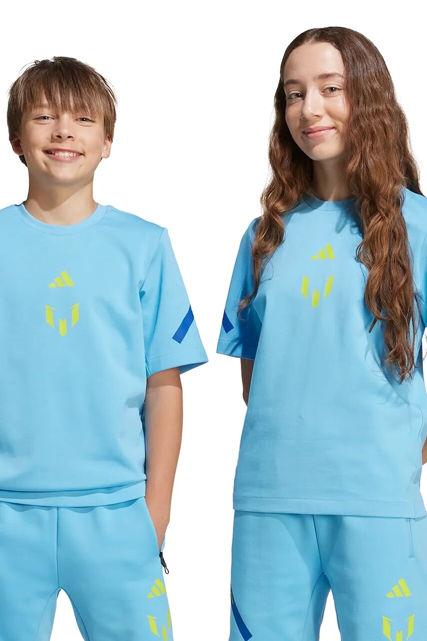 Detské tričko adidas Performance MESSI modrá farba, s potlačou, KB2123