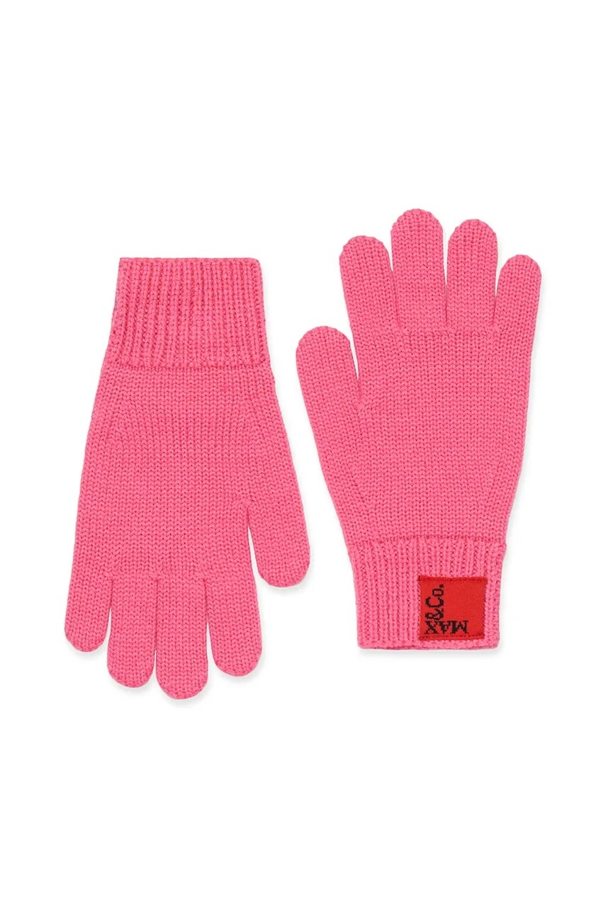 Detské rukavice s prímesou vlny MAX&Co. MAXN2F GLOVE ružová farba, MX0243