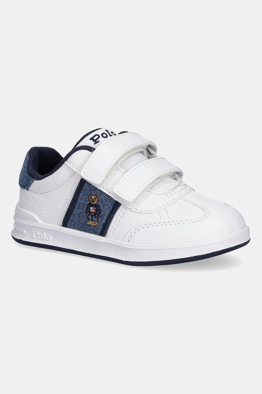 Detské tenisky Polo Ralph Lauren HERITAGE COURT III T-TOE EZ biela farba, RL03448101