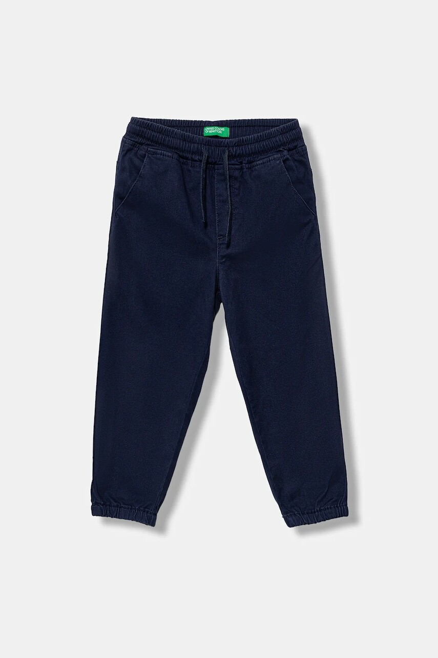 Detské nohavice United Colors of Benetton tmavomodrá farba, jednofarebné, 4RHPGF021