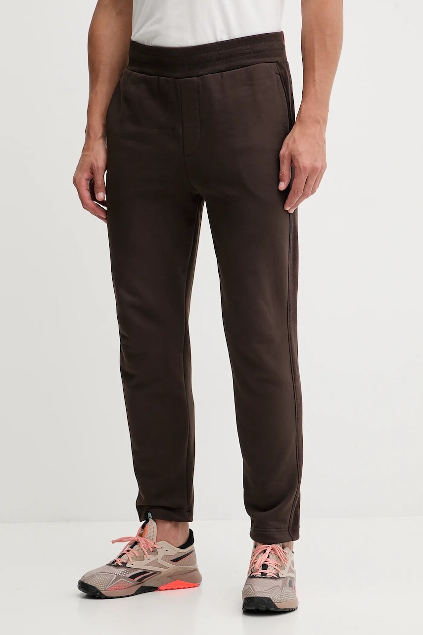 Bavlnené tepláky BOGNER Fire+Ice PEDRO hnedá farba, jednofarebné, 14488517