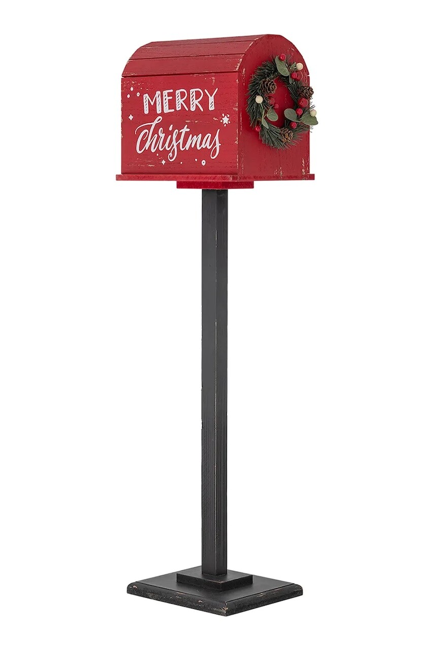 Poštová schránka Bloomingville Carlo Deco 26 x 82 x 18 cm červená farba