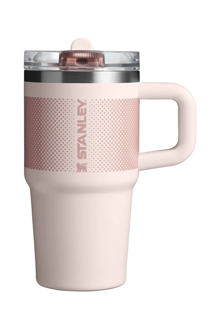 Termo hrnček Stanley The Quencher Protour Flip Straw Tumbler 0,6 L ružová farba