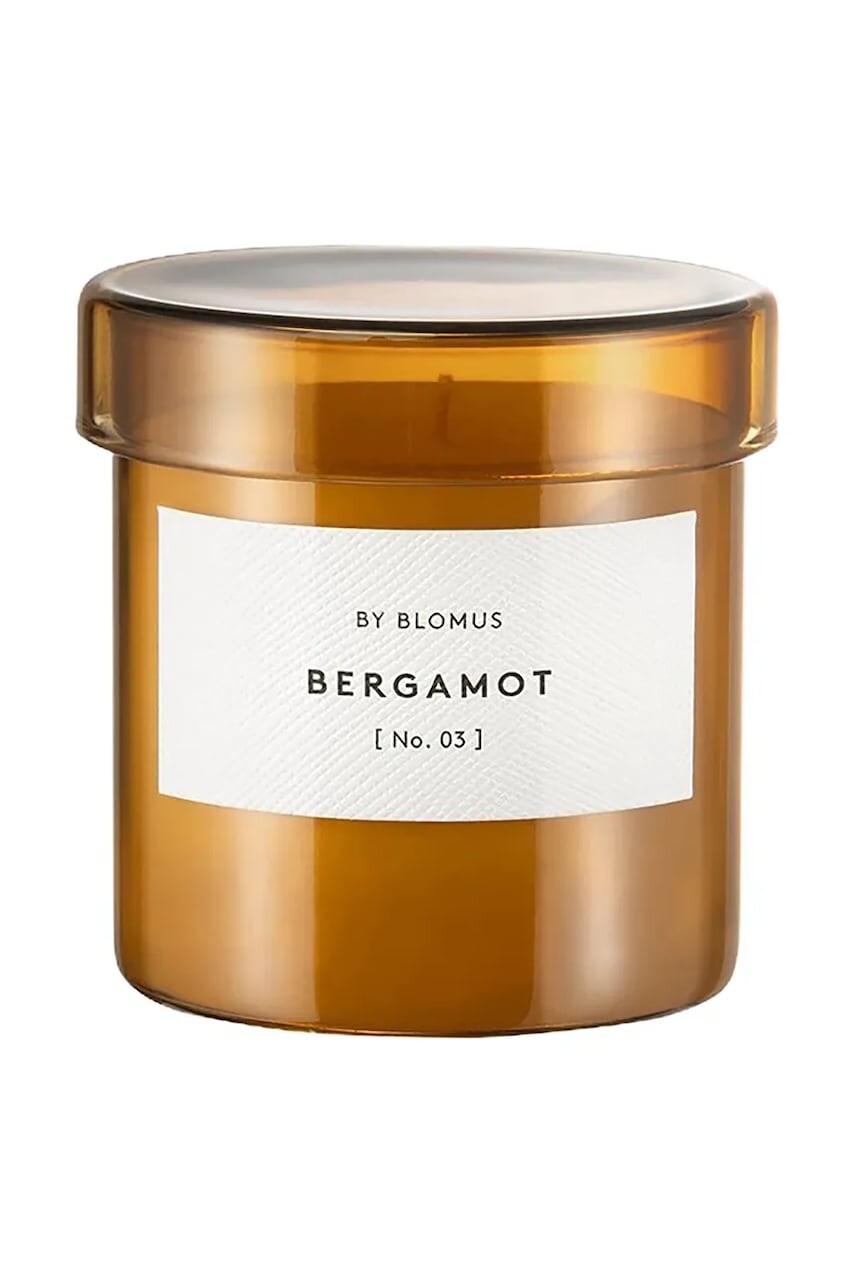 Vonná sójová sviečka Blomus VALOA S žltá farba