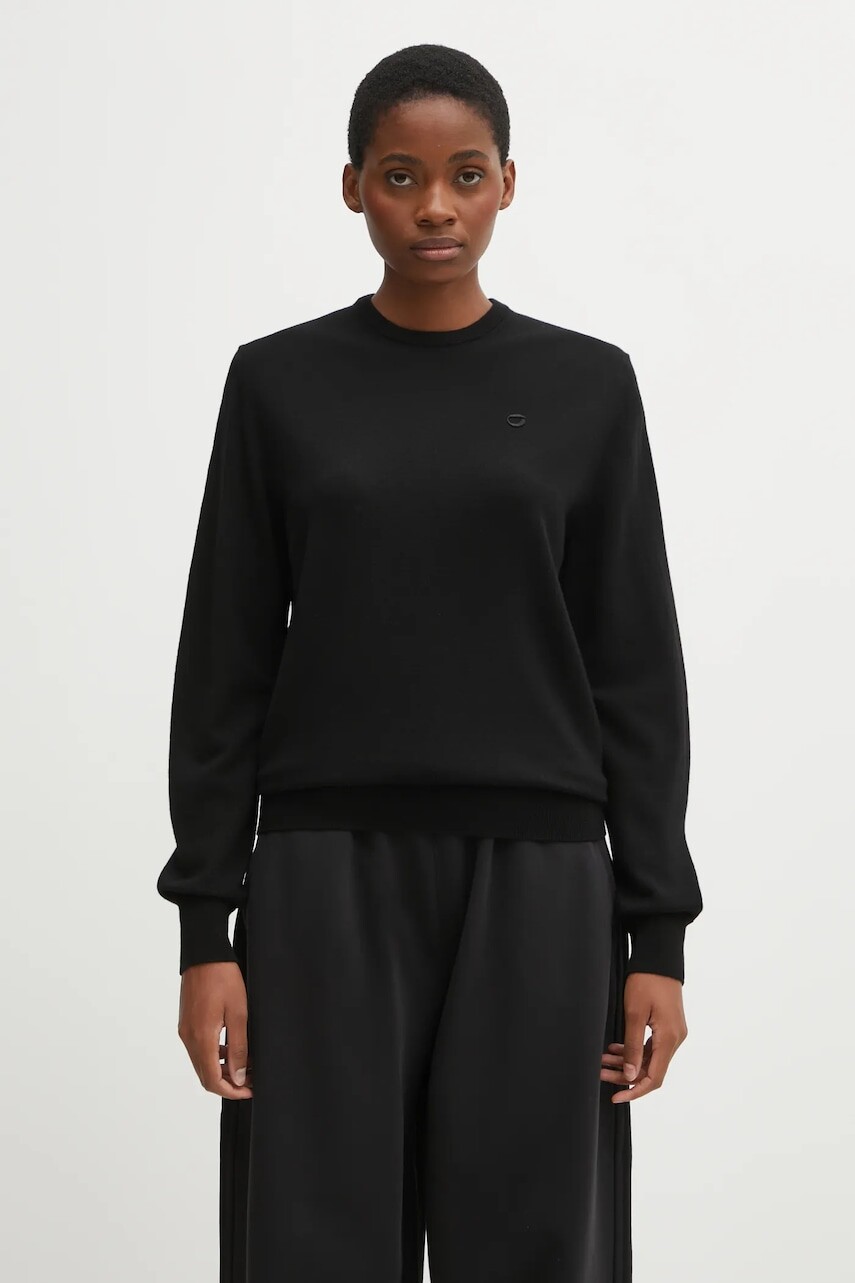 Vlnený sveter Coperni Classic čierna farba, ľahký, COPML161Y3018MEN
