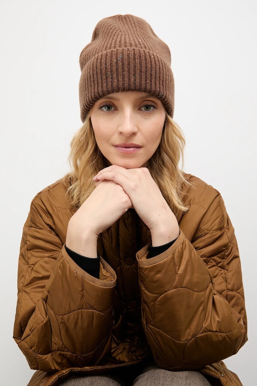 Vlnená čiapka Answear.LAB hnedá farba