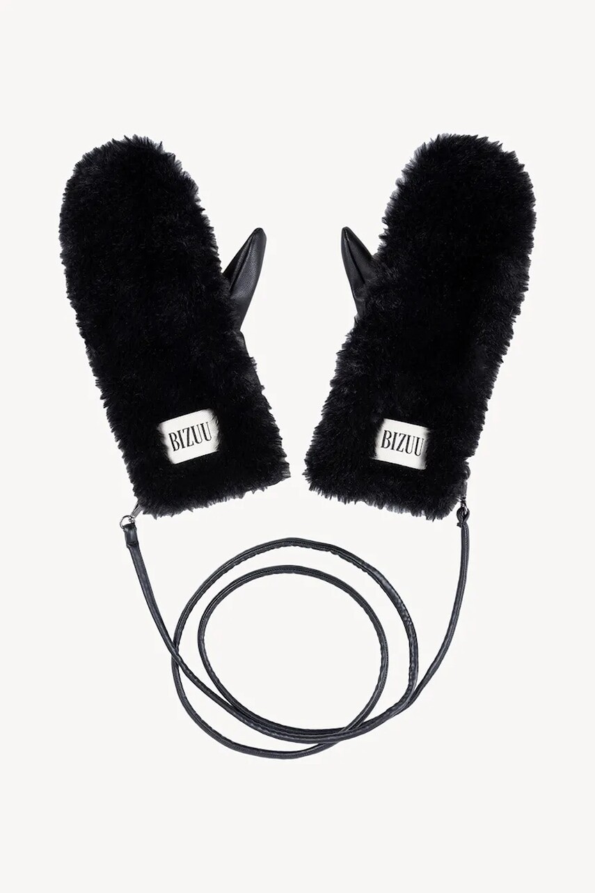 Rukavice Bizuu ROKKA čierna farba, ROKKA CZARNY