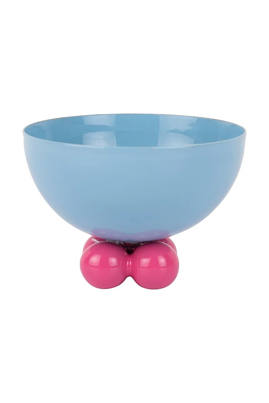 Dekoračná miska Present Time Double Funky S/9,5 x 11,5 cm modrá farba