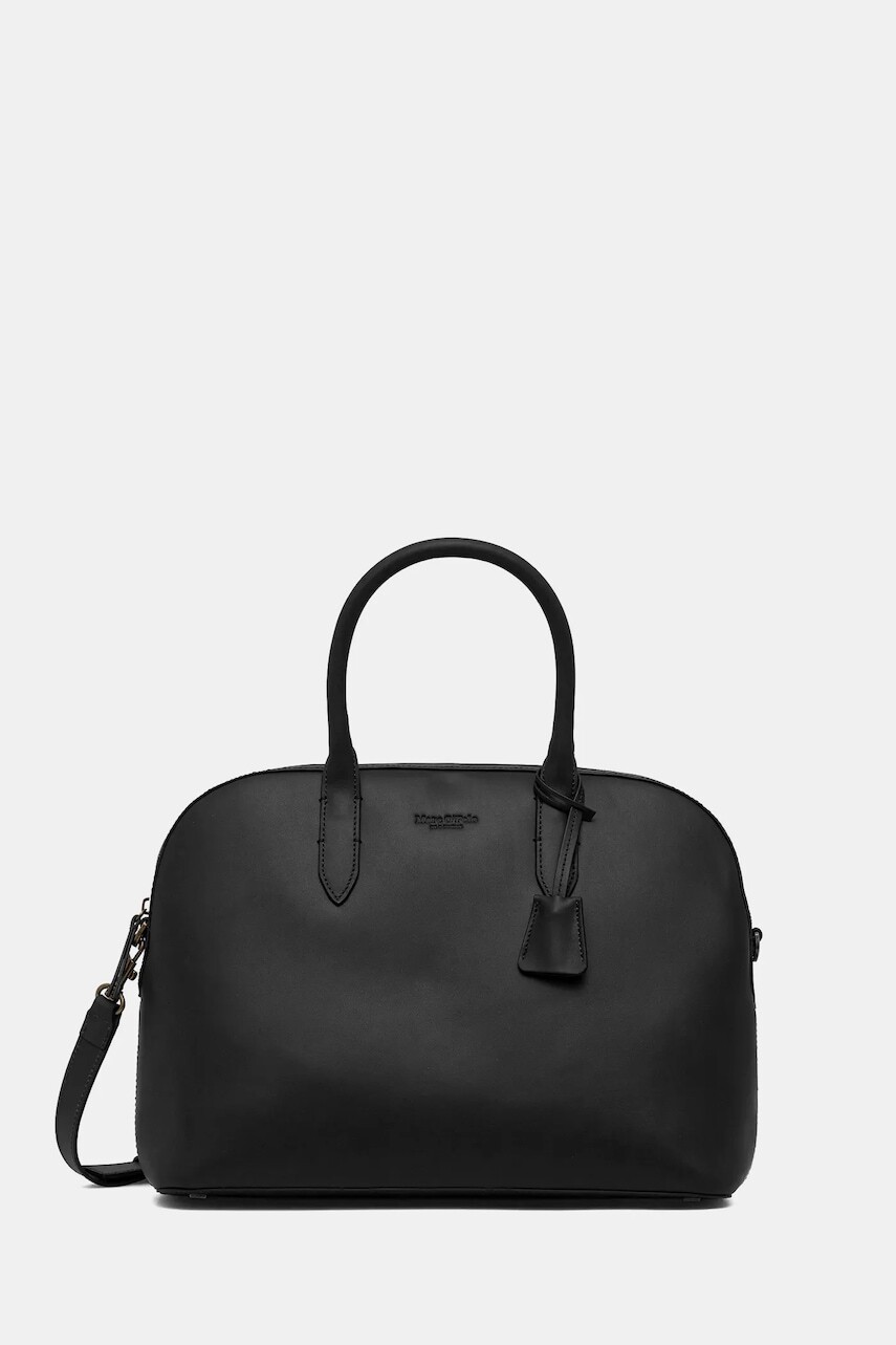Kožená kabelka Marc O'Polo čierna farba, 5000009167