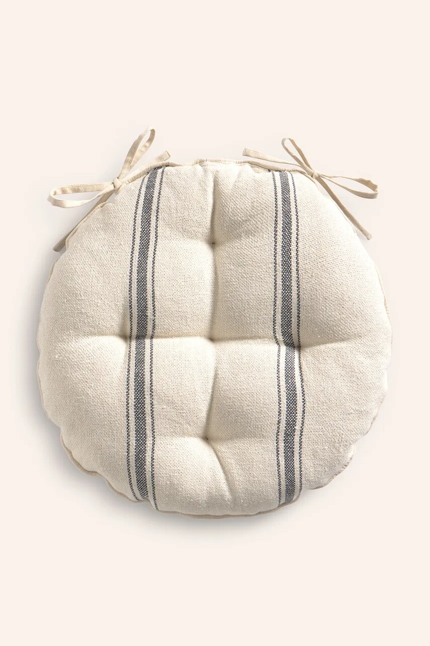 Bavlnený podsedák na stoličku Calma House Bari 40 x 4 cm béžová farba