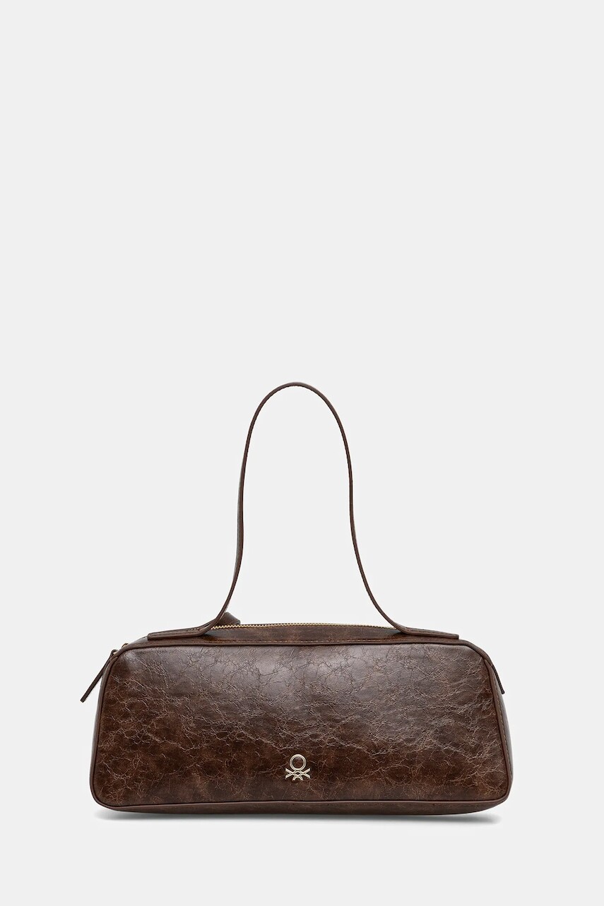 Kabelka United Colors of Benetton hnedá farba, 66EYDY08U