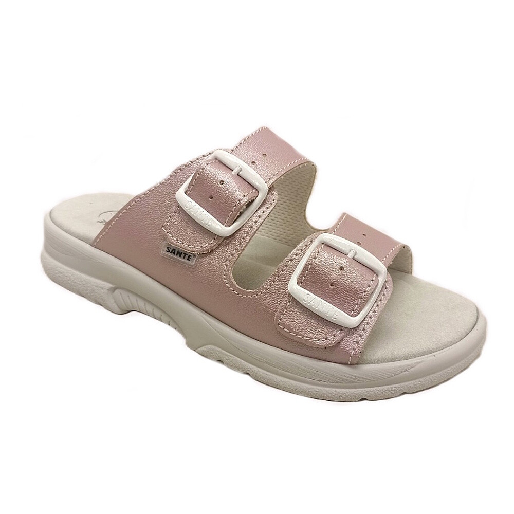 SANTÉ Dámske zdravotné šľapky perleťovo ružové, Veľkosť obuvi: 38