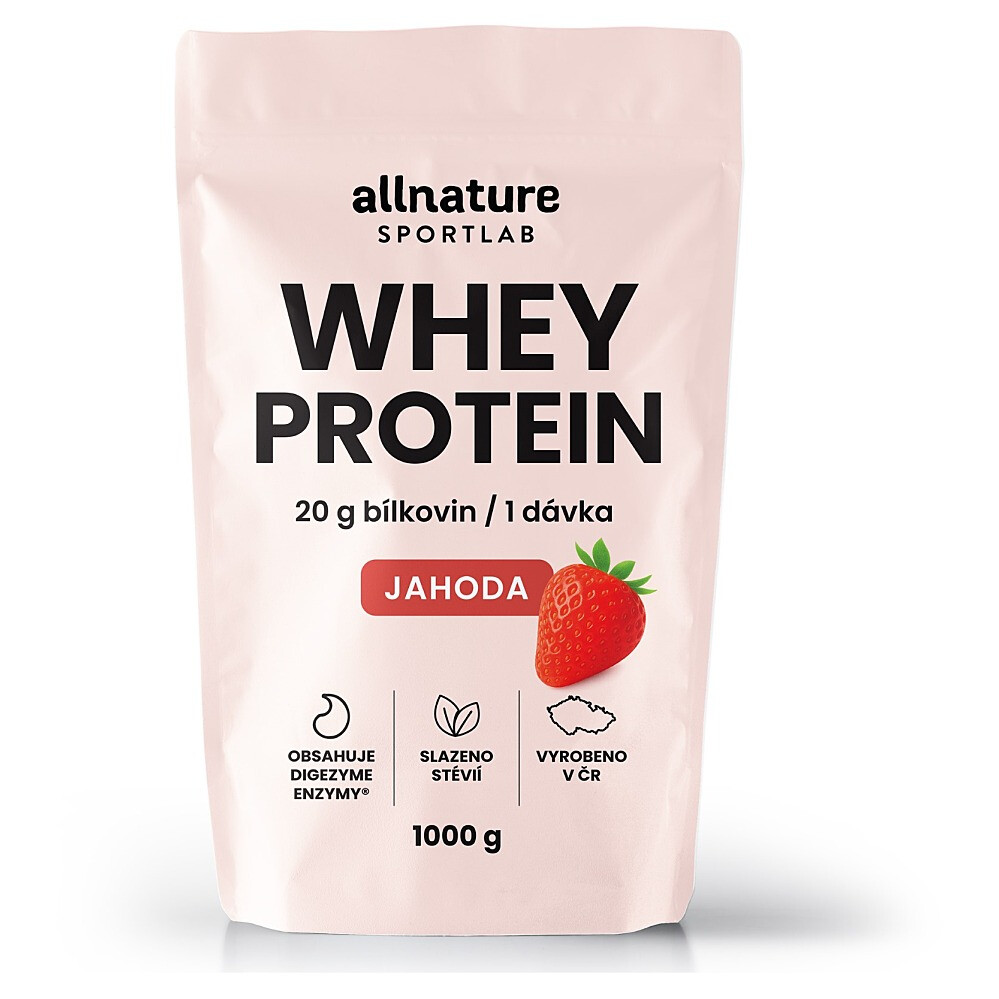ALLNATURE Sportlab whey proteín jahoda 1000 g