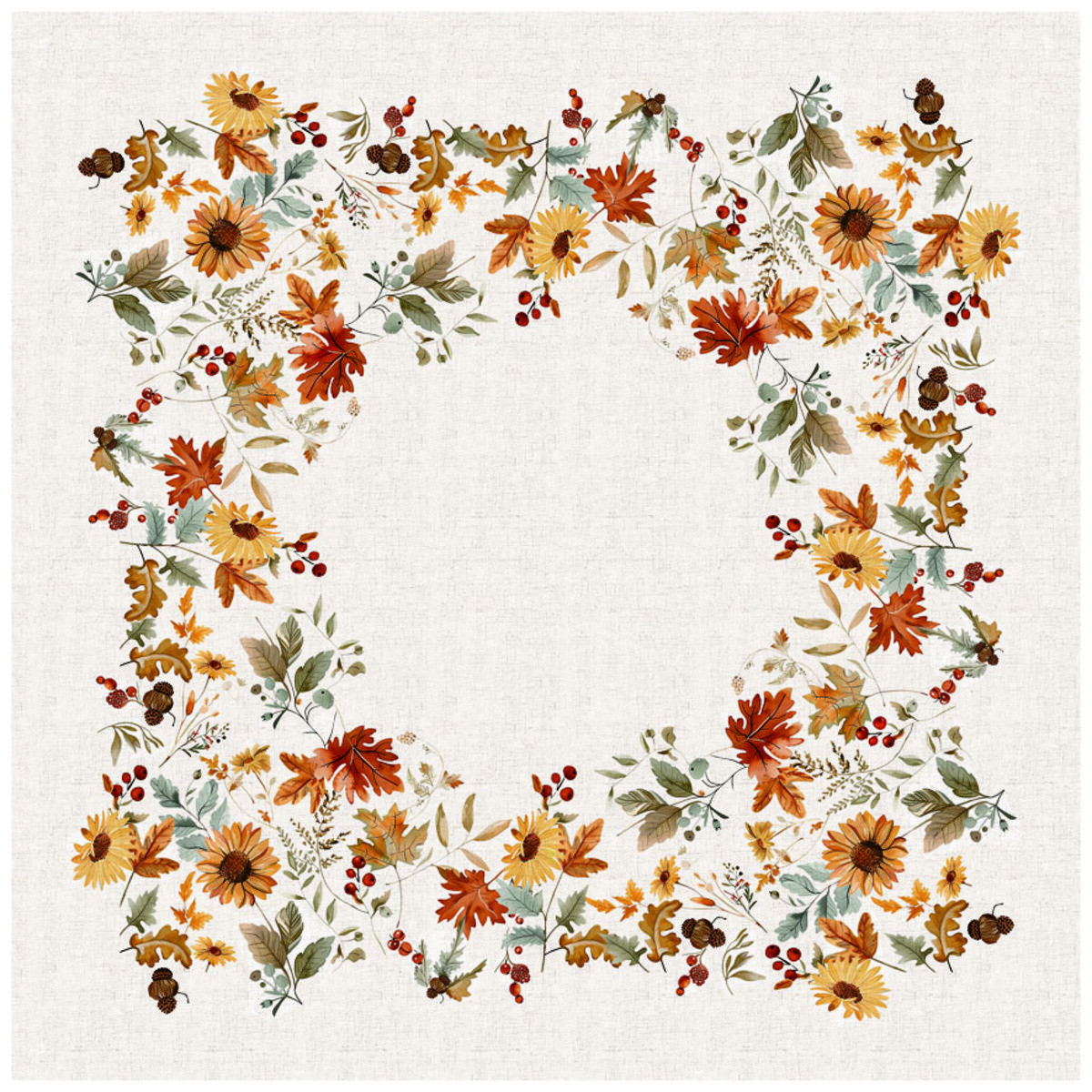 Forbyt Prestieranie Jesenné kvety, 35 x 45 cm, súprava 4 ks