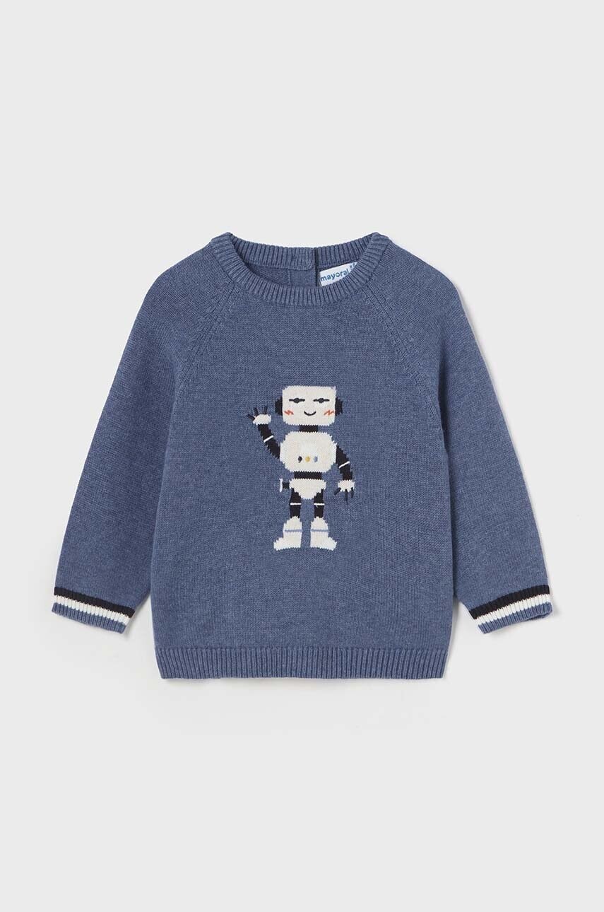 Detský svetrík s vlnenou zmesou Mayoral tenký, 2310