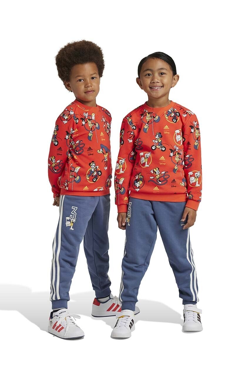 Detská tepláková súprava adidas LK DY MMOG červená farba, IV9625