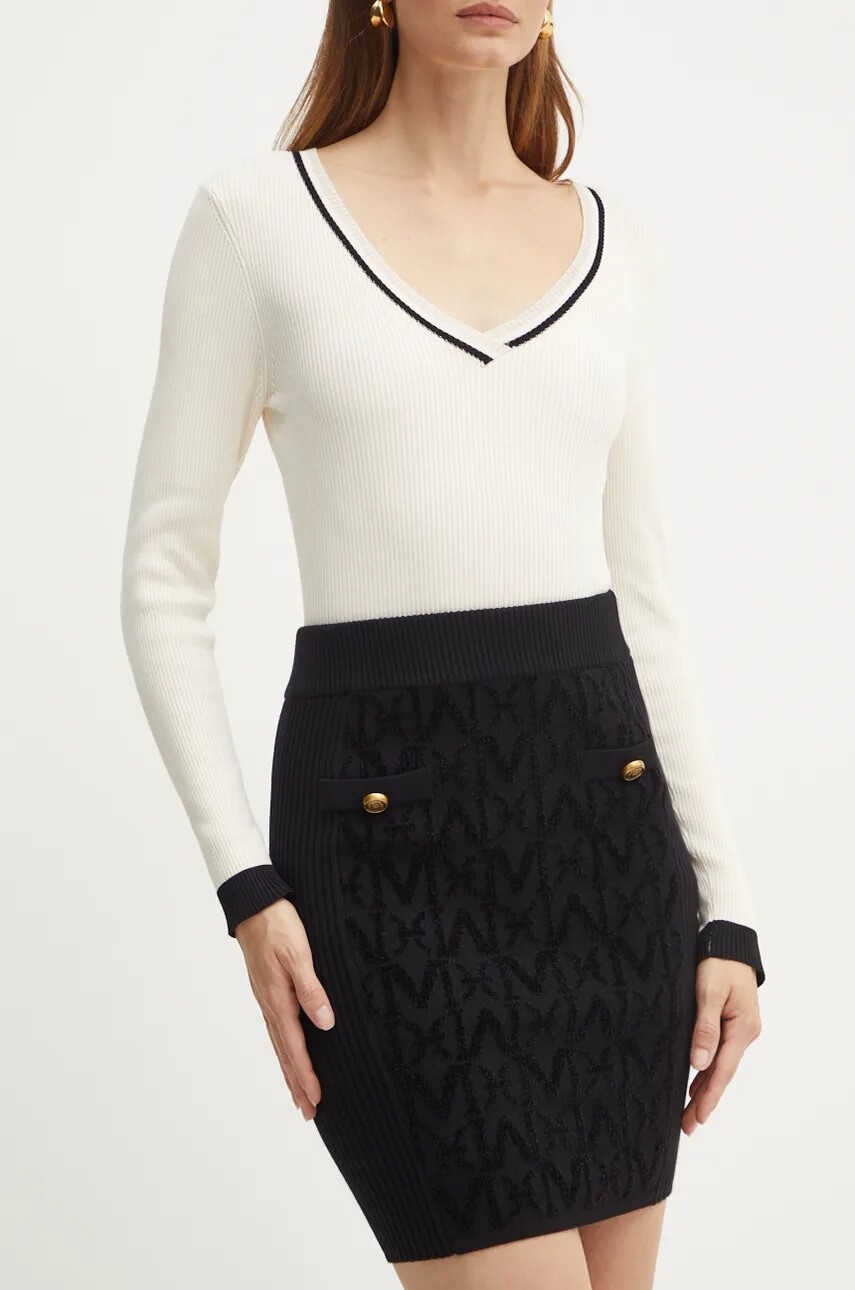 Sukňa Marciano by Guess HERMIONE čierna farba, mini, puzdrová, 4BGD01 5661Z