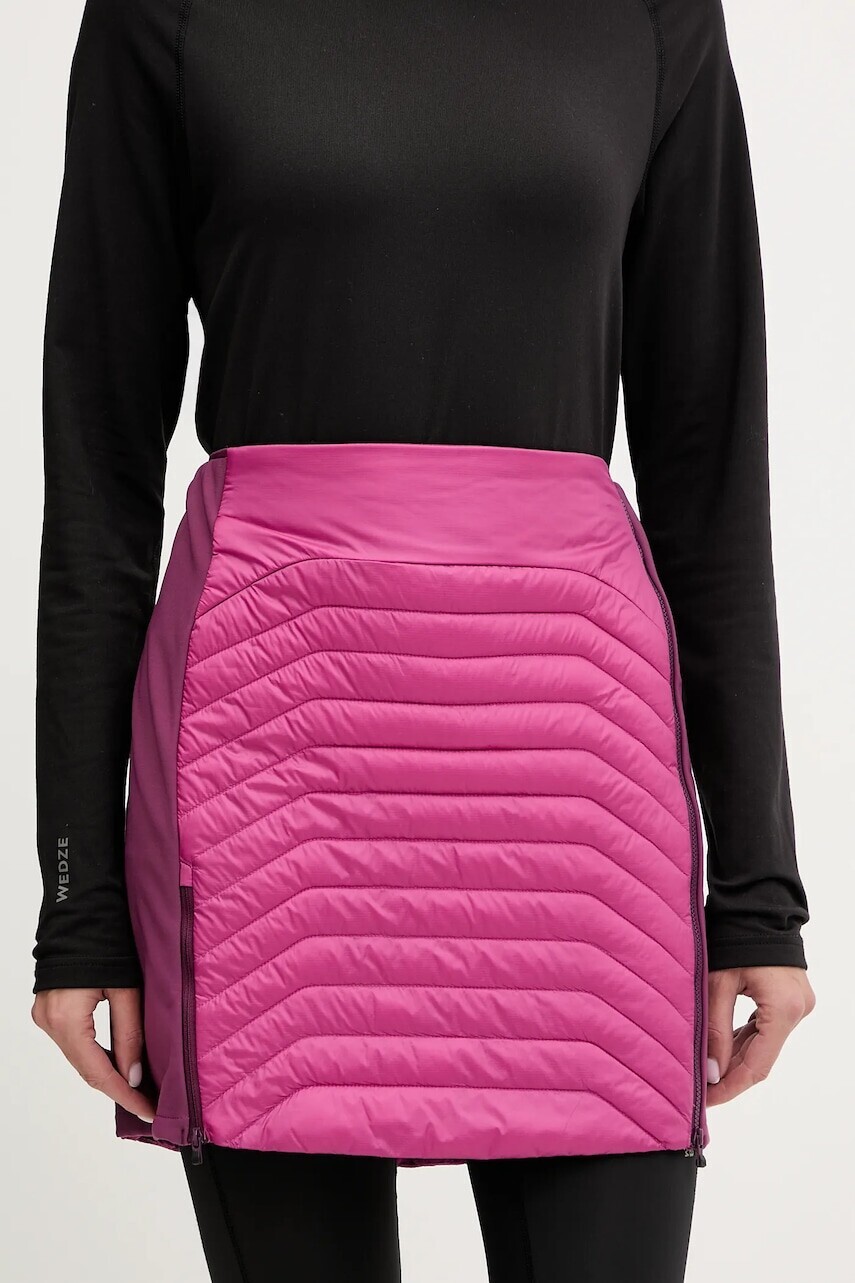 Športová sukňa Dynafit Speed Insulation bordová farba, mini, puzdrová, 08.0000071792