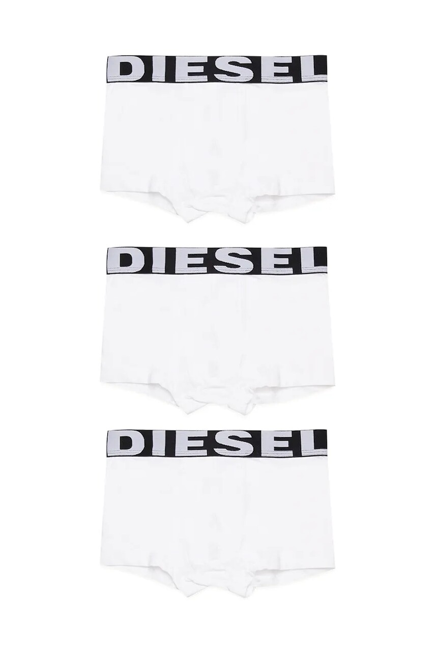 Detské boxerky Diesel UMBX-UPARRYTHREEPACK-DSL UND SHORT 3-pak biela farba, J01911
