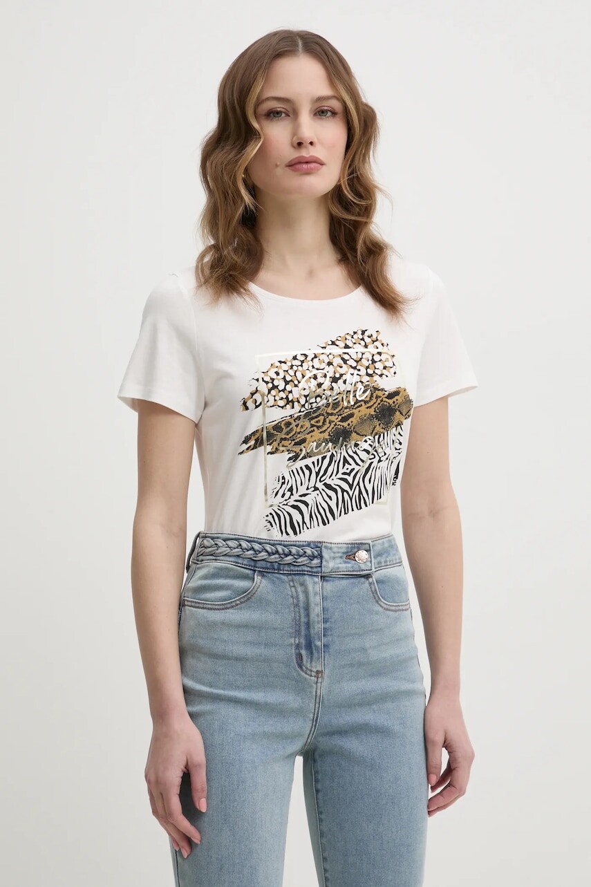 Tričko Morgan DSAFA dámske, béžová farba, DSAFA