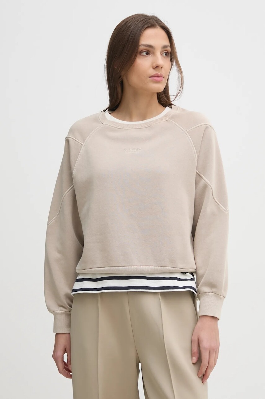 Mikina Pepe Jeans REESE dámska, béžová farba, jednofarebná, PL581480