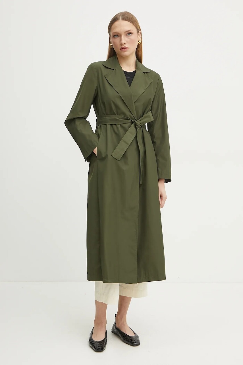 Kabát MAX&Co. dámsky, zelená farba, prechodný, 2516021012200