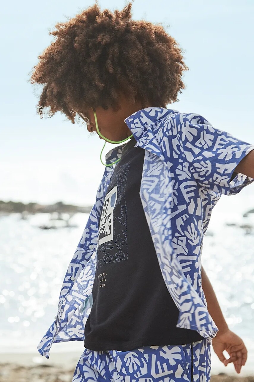 Detská bavlnená košeľa Mayoral 6138