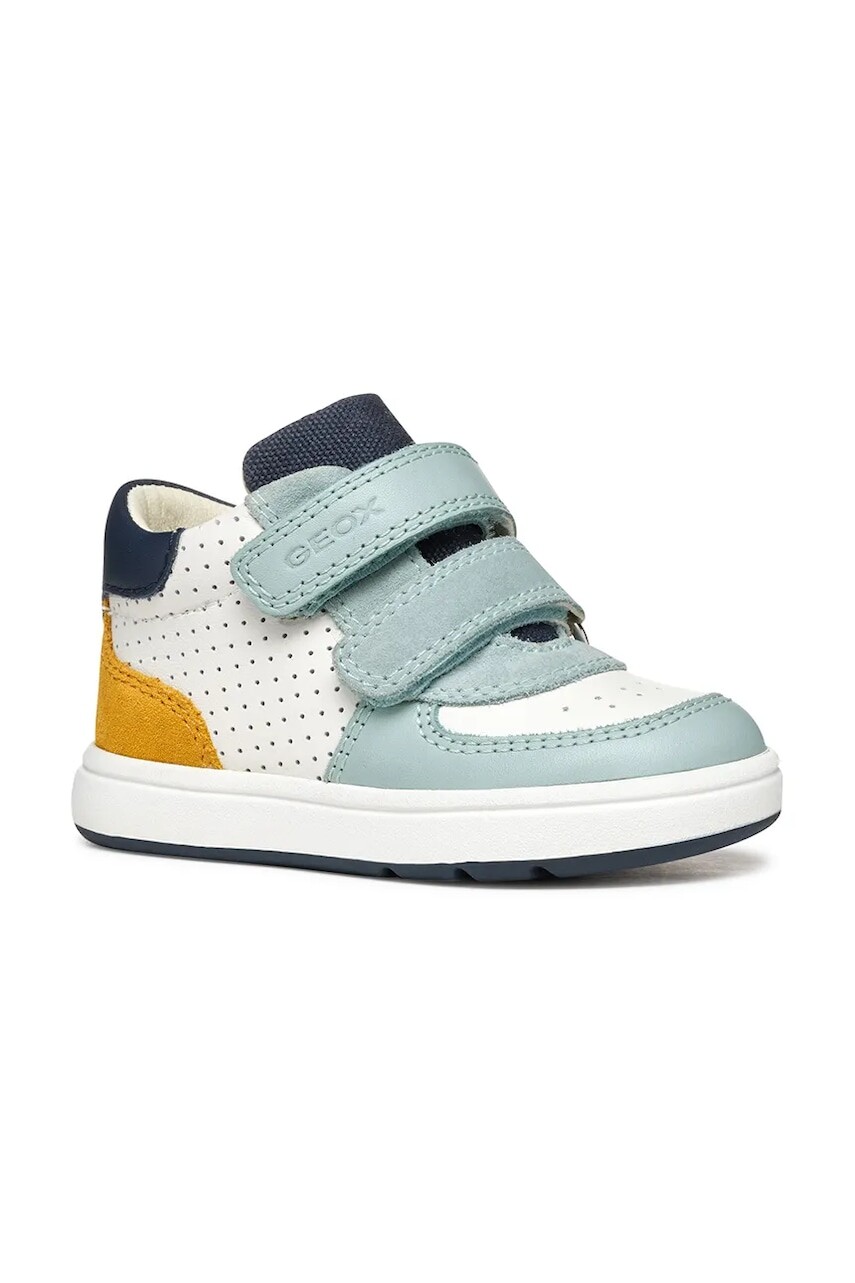 Detské kožené tenisky Geox BIGLIA biela farba, B554DA.08522