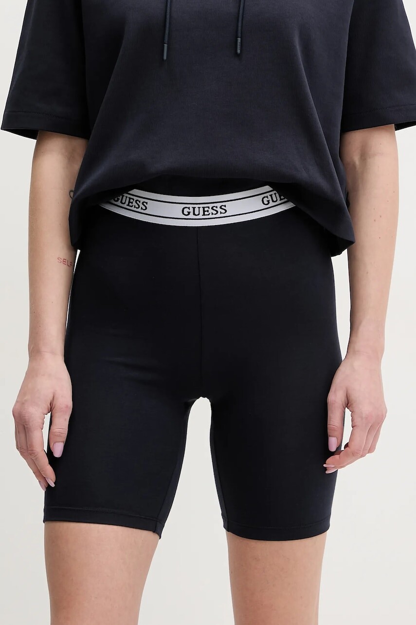 Šortky Guess ALINE dámske, s potlačou, stredne vysoký pás, V5GD18 KCSA2