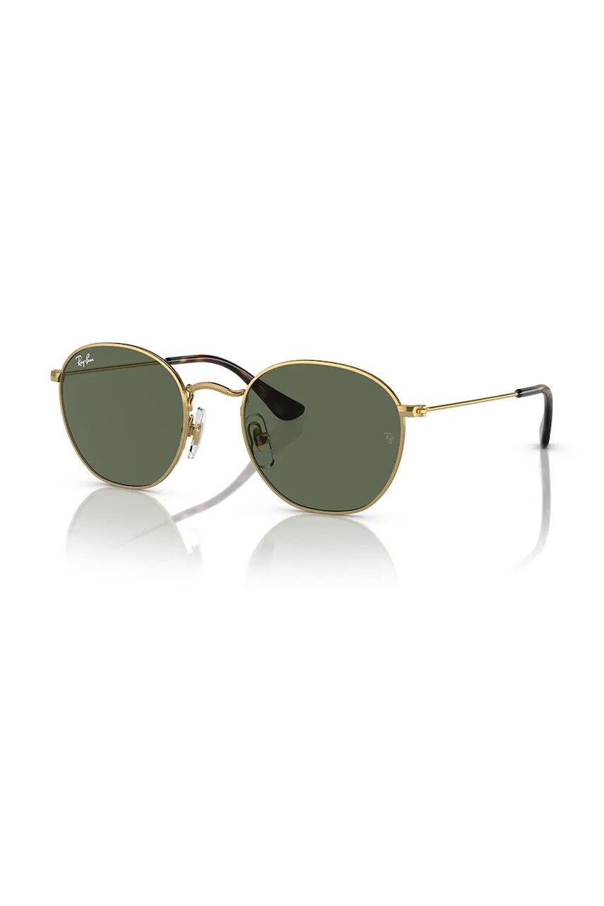 Detské slnečné okuliare Ray-Ban JUNIOR ROB zelená farba, 0RJ9572S
