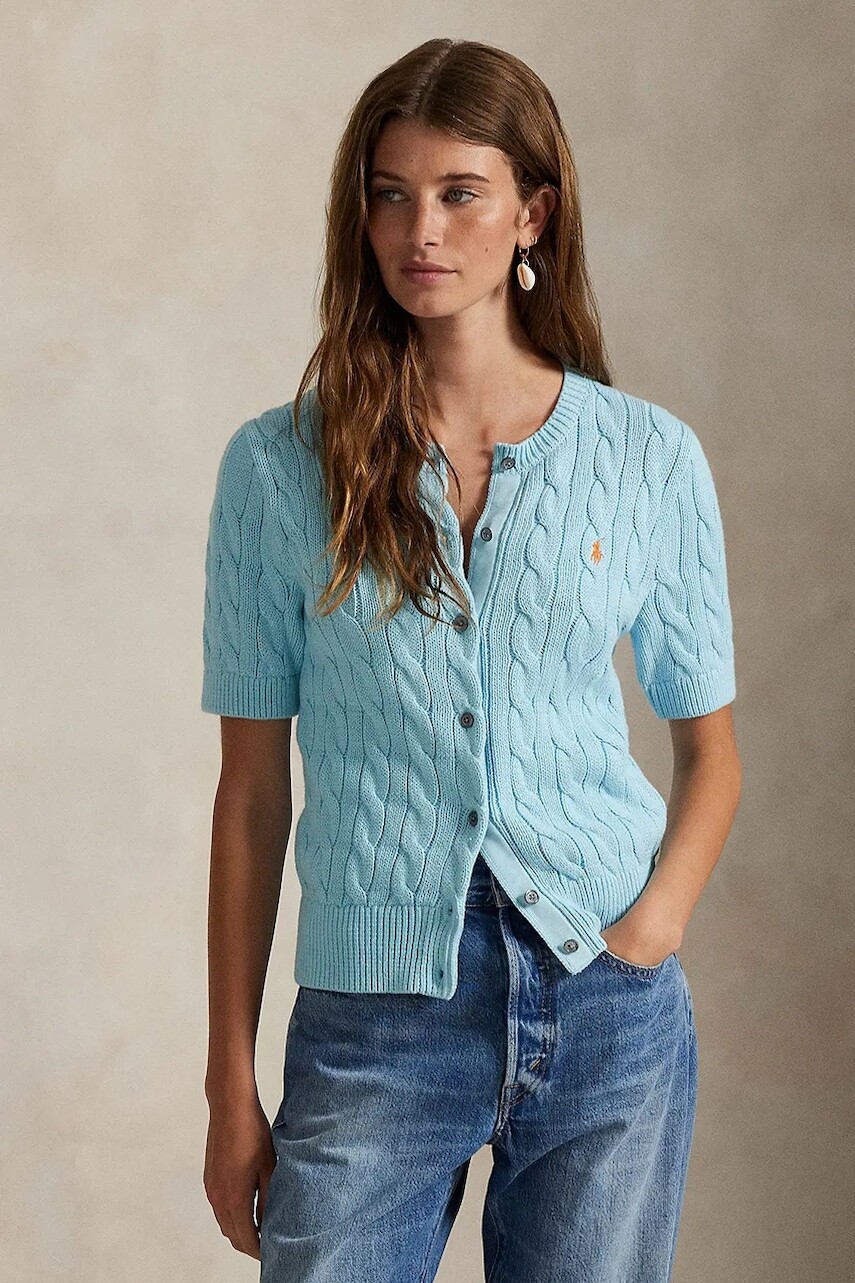 Bavlnený kardigán Polo Ralph Lauren dámsky, 211966720