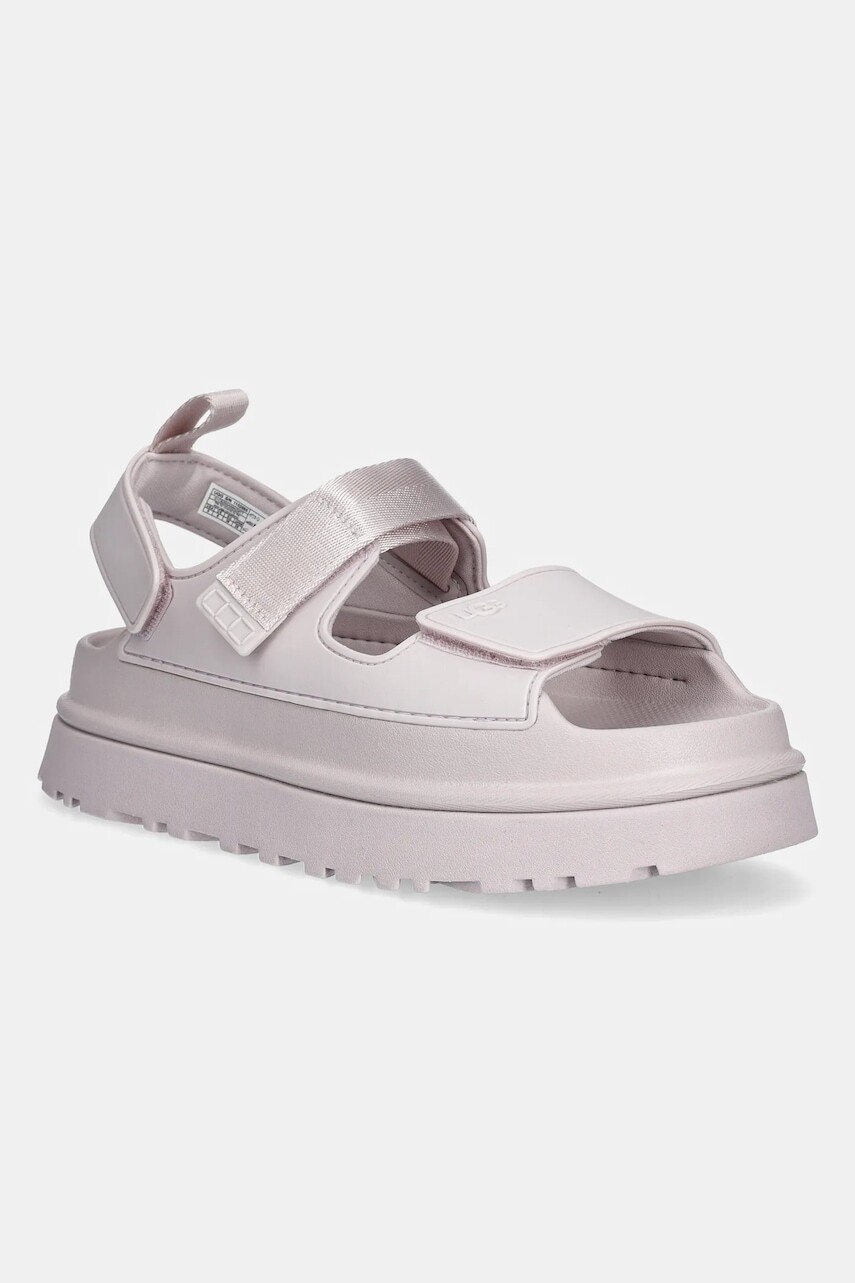 Sandále UGG Goldenglow dámske, ružová farba, na platforme, 1152685-BYF