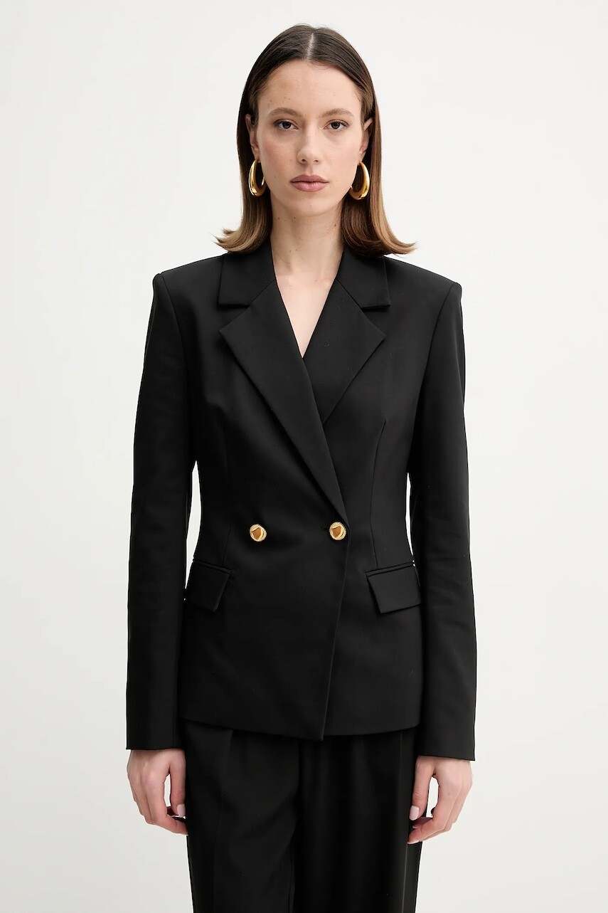 Sako Marciano by Guess SUNNY čierna farba, dvojradové, jednofarebné, 5GGN24 7311A