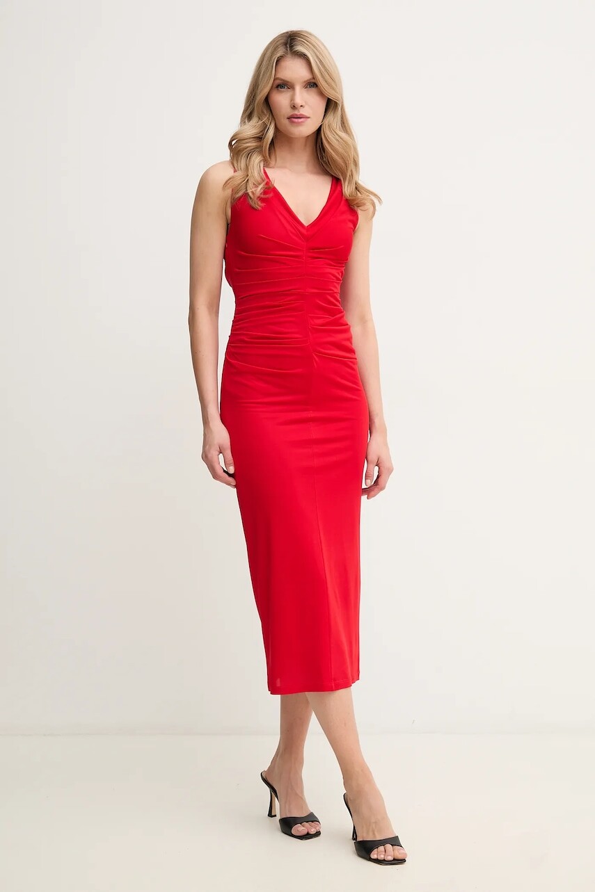 Šaty Marella HARALD červená farba, maxi, priliehavá, 2513621022200