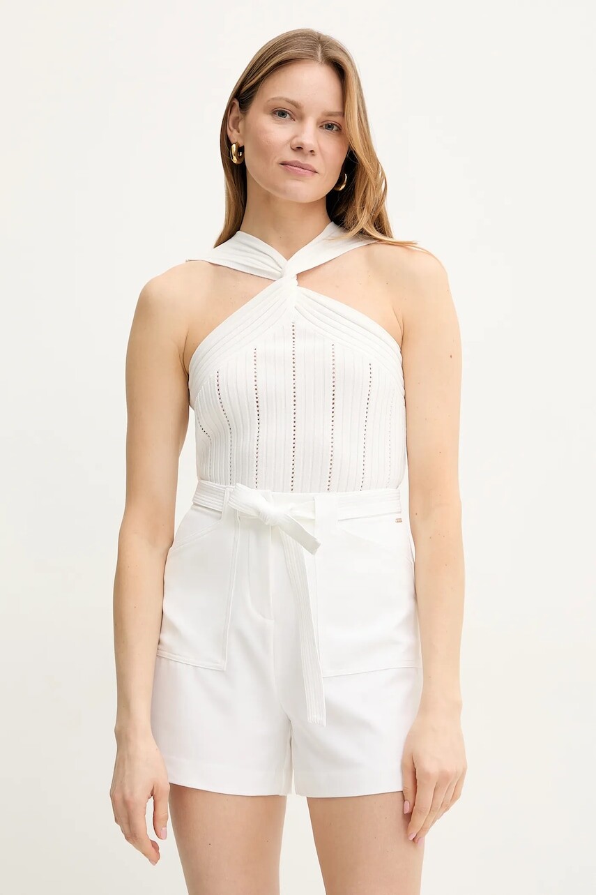 Blúzka Liu Jo biela farba, jednofarebná, WA5191.MS55N