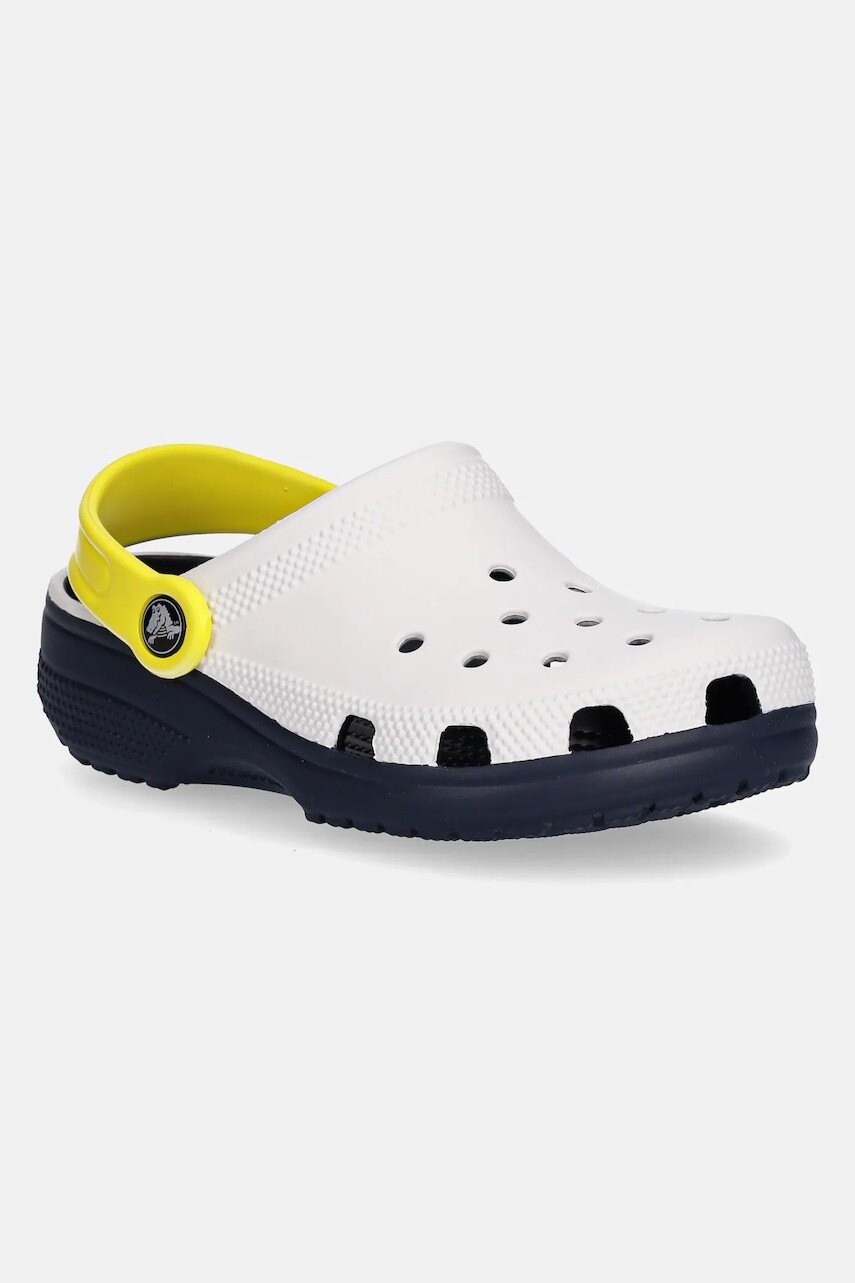 Detské šľapky Crocs CLASSIC RETRO SPORT CLOG KIDS biela farba, 211258