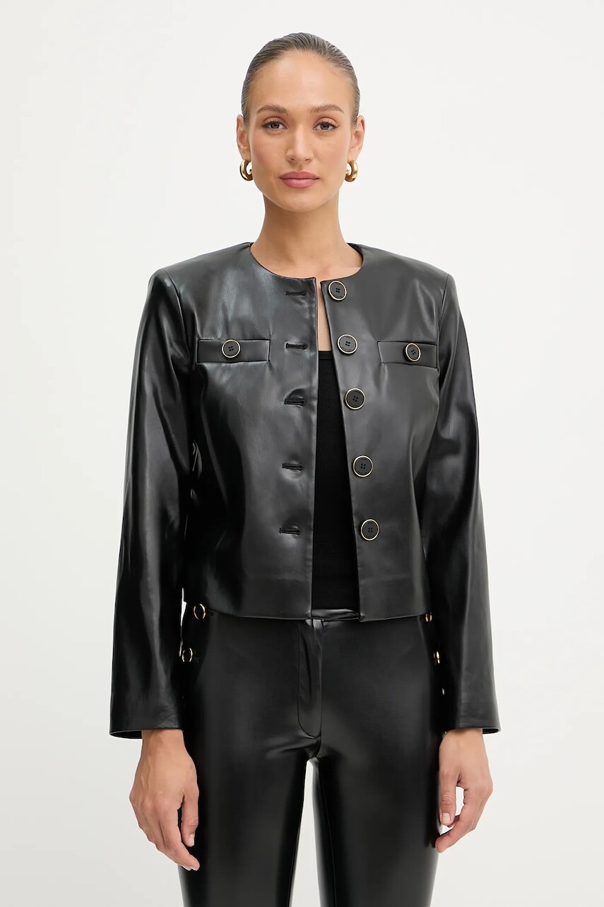 Bunda Marciano by Guess FERGIE čierna farba, prechodná, 5YGL18 7363A