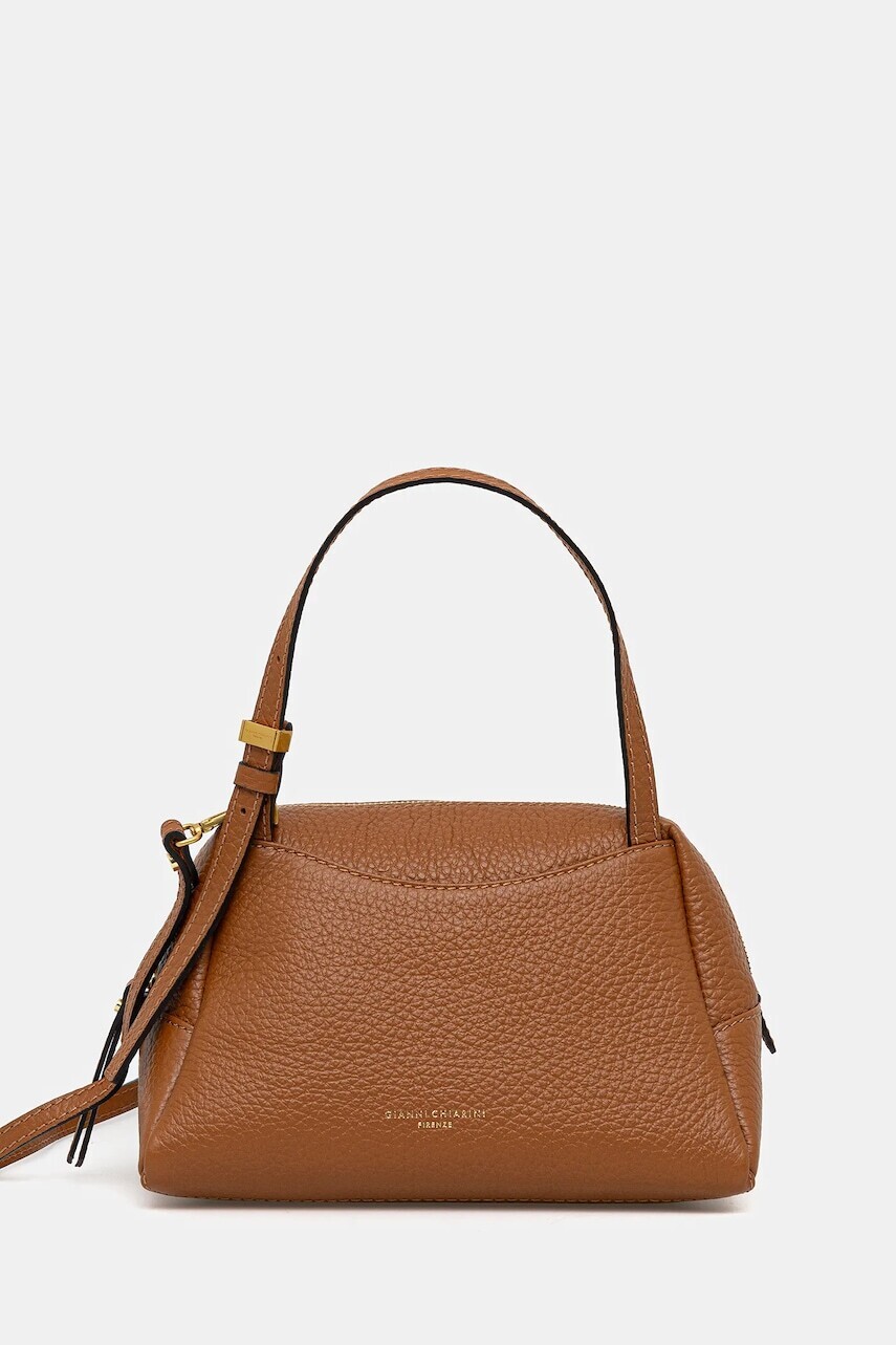 Kožená kabelka Gianni Chiarini DEA hnedá farba, BS.11525.TKL
