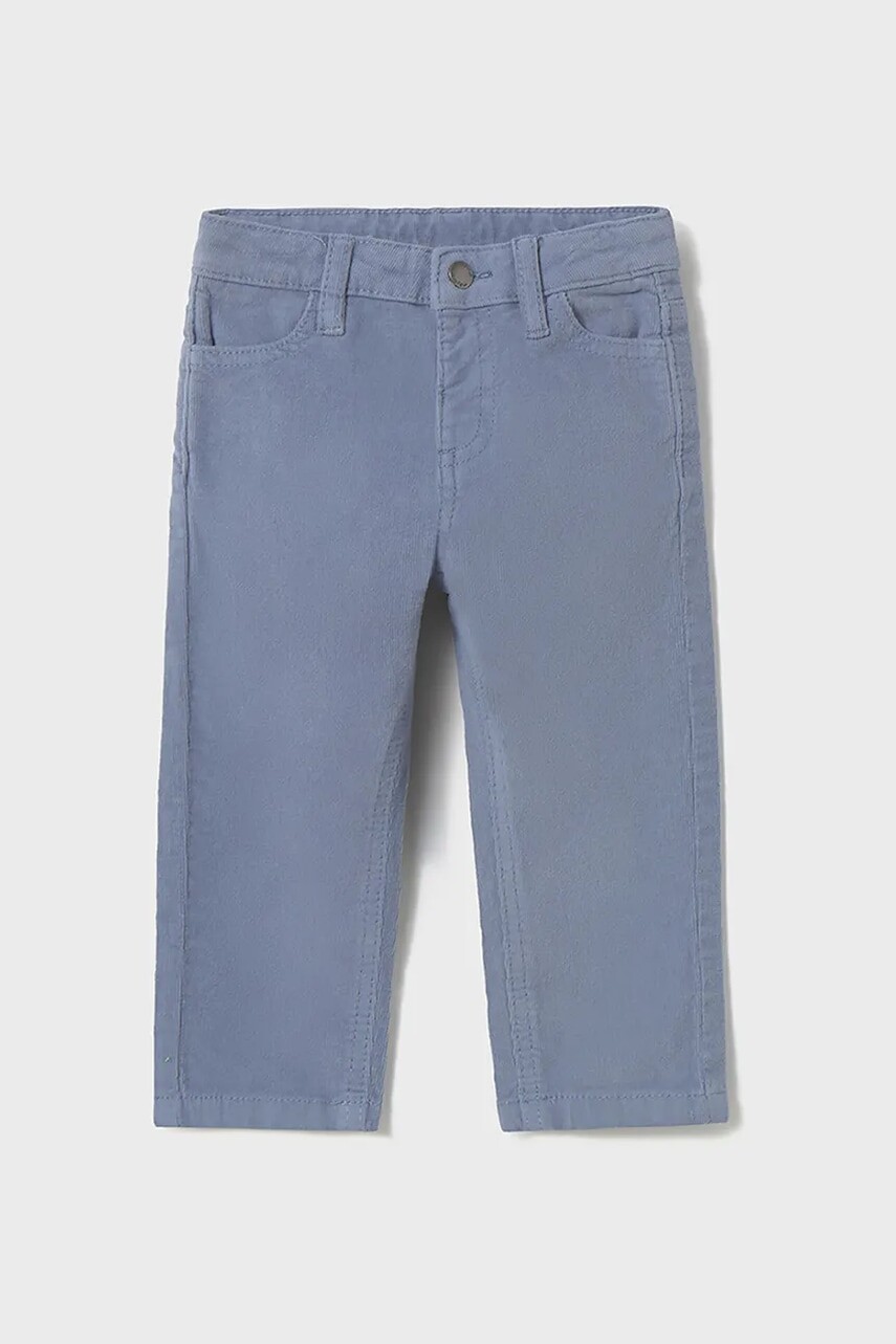 Nohavice pre bábätká Mayoral modrá farba, 542