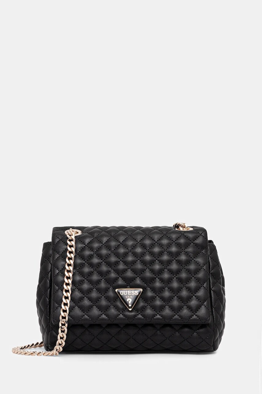 Kabelka Guess EVERLEE čierna farba, HWQG86 79210