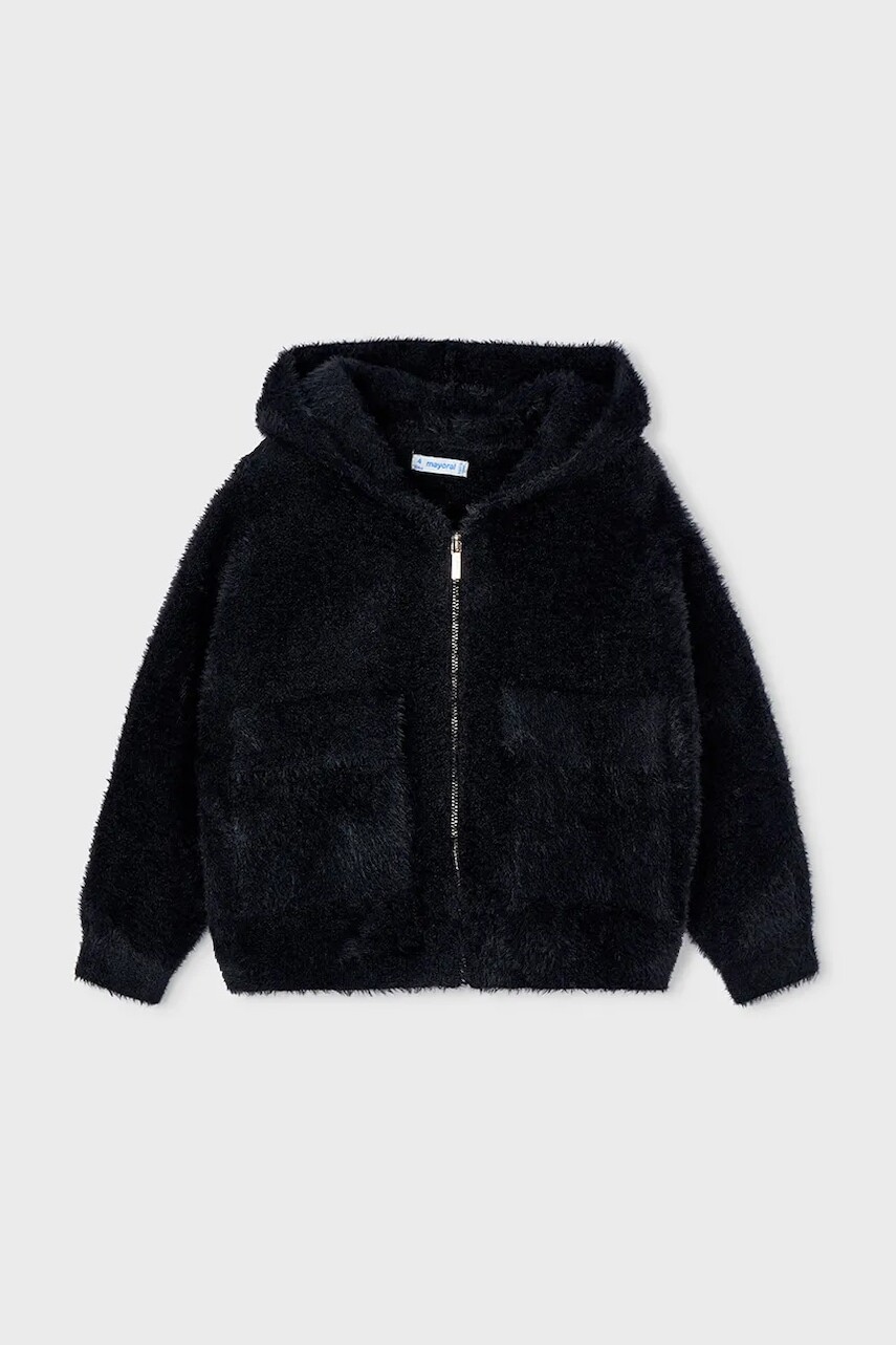 Detský sveter Mayoral čierna farba, ľahký, 4316