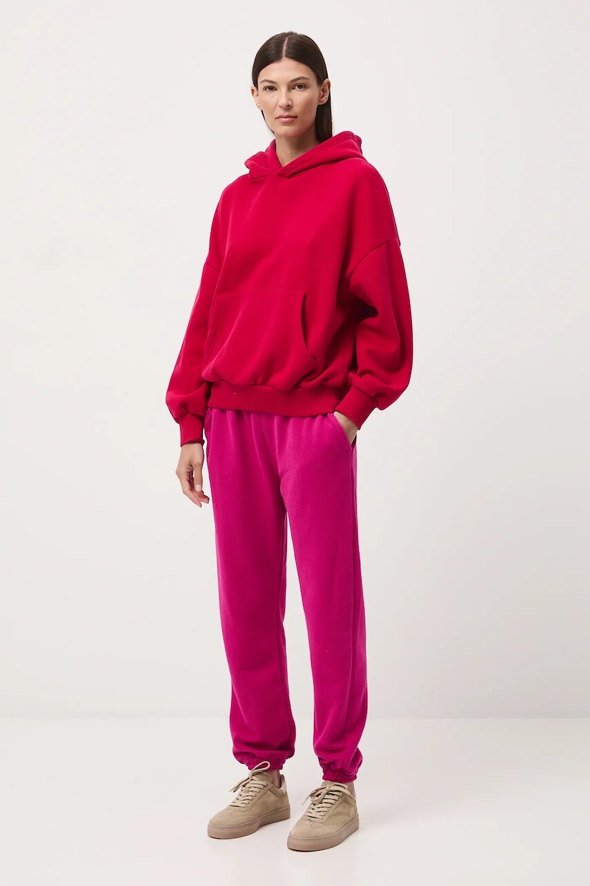 Tepláky Medicine ružová farba, jednofarebné