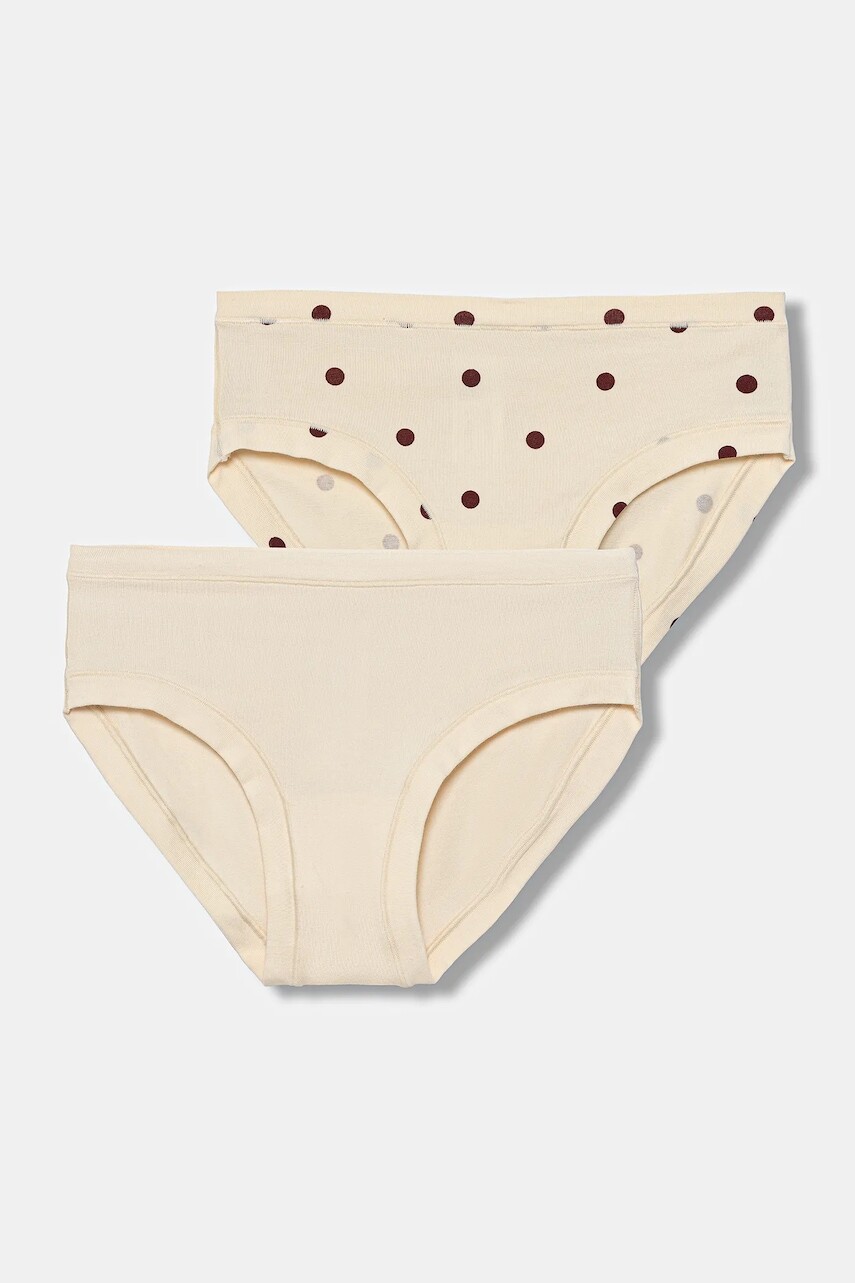 Detské nohavičky United Colors of Benetton 2-pak béžová farba, 3SH70S02U