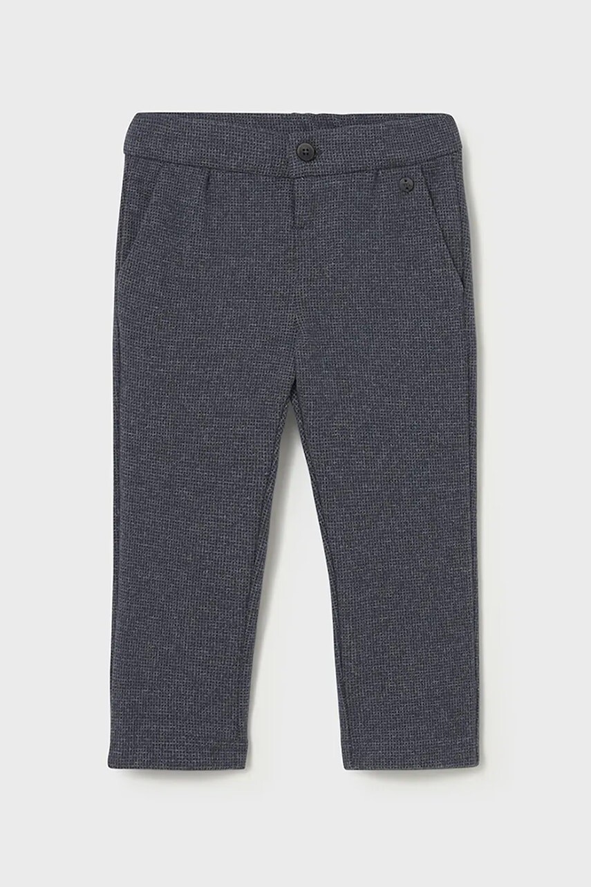 Nohavice pre bábätká Mayoral tmavomodrá farba, melanžová, 2511