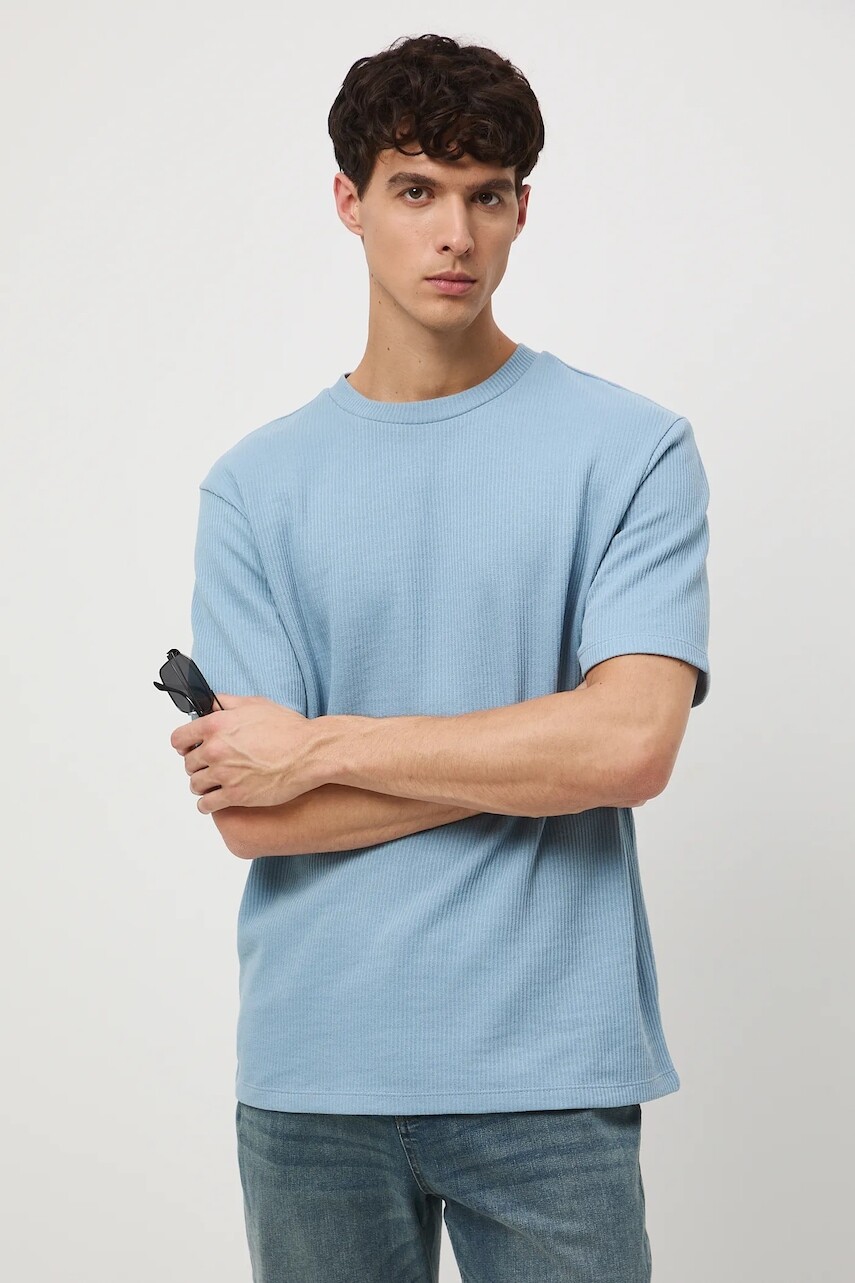 Tričko Medicine pánske, modrá farba, jednofarebné