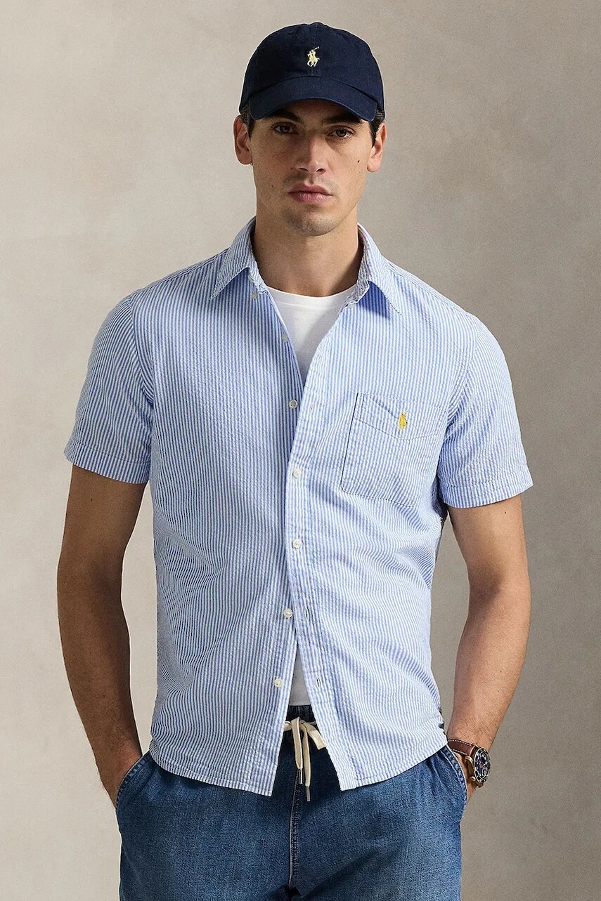 Bavlnená košeľa Polo Ralph Lauren Sport Shirt regular, s golierom button-down, 710906574