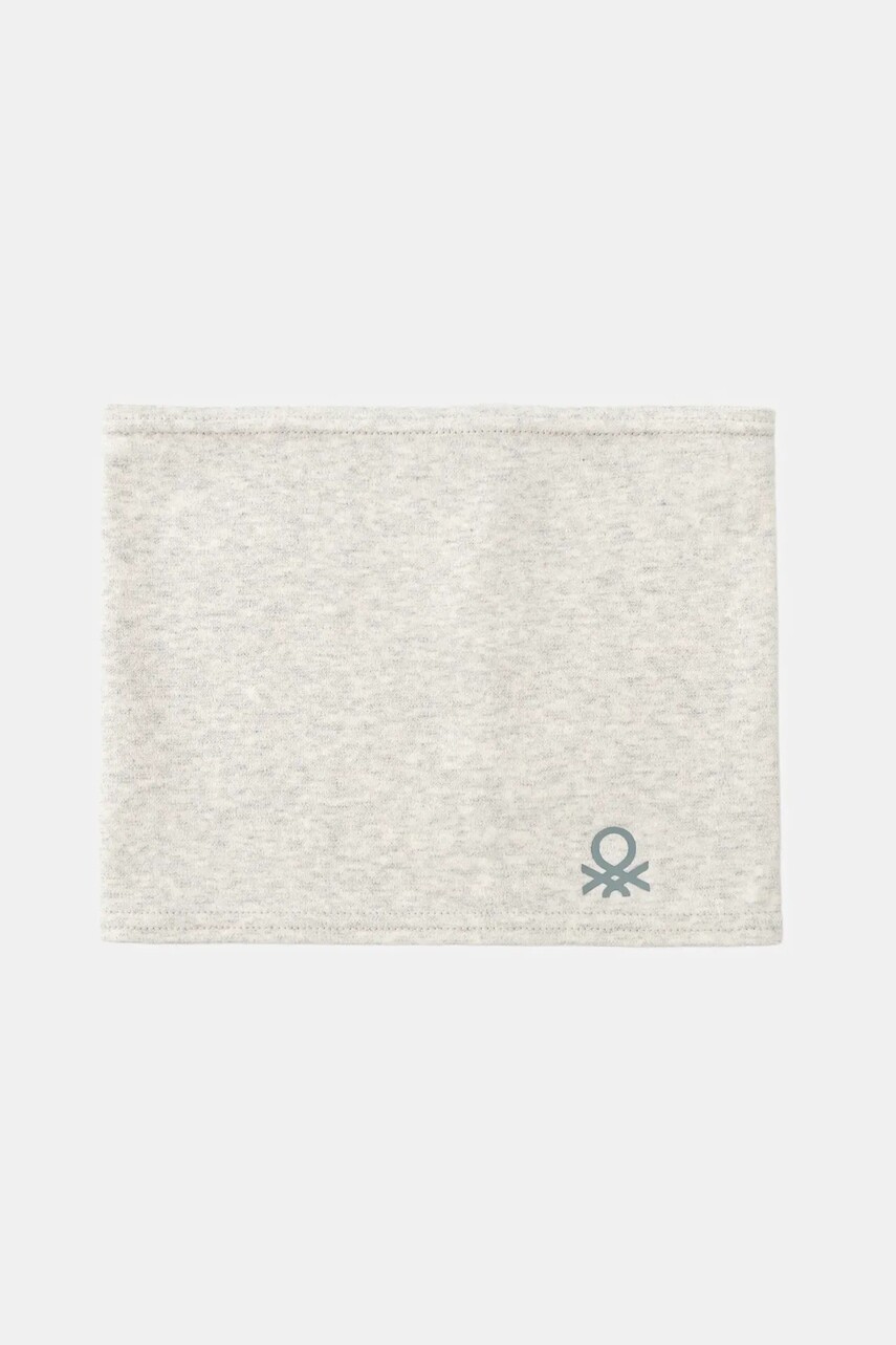 Detský šál komín United Colors of Benetton šedá farba, melanžový, 6HMQGU00C