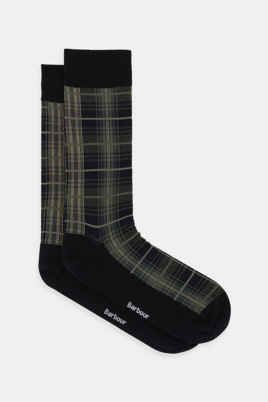 Ponožky Barbour zelená farba, MSO0199