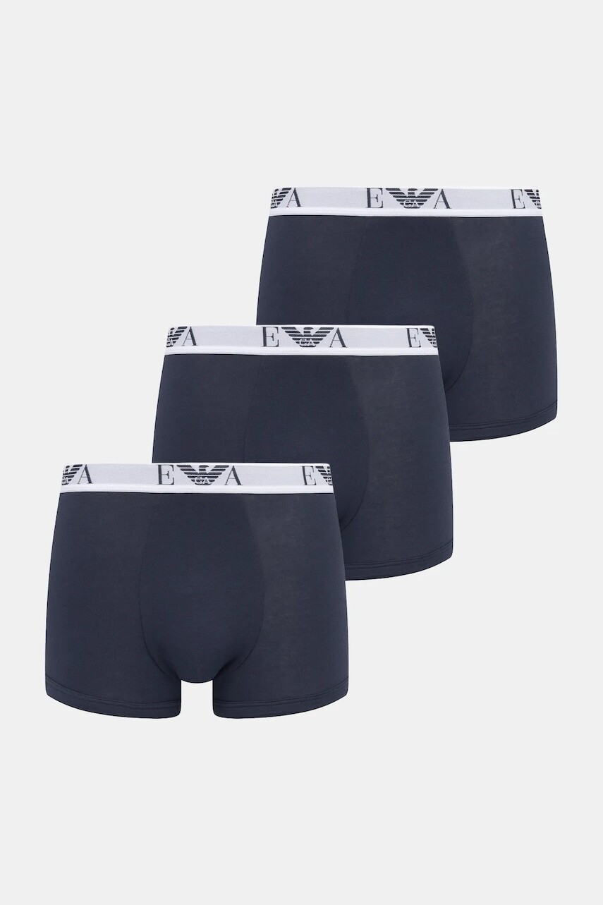 Boxerky Emporio Armani Underwear 3-pak tmavomodrá farba, EM000259 AF14131