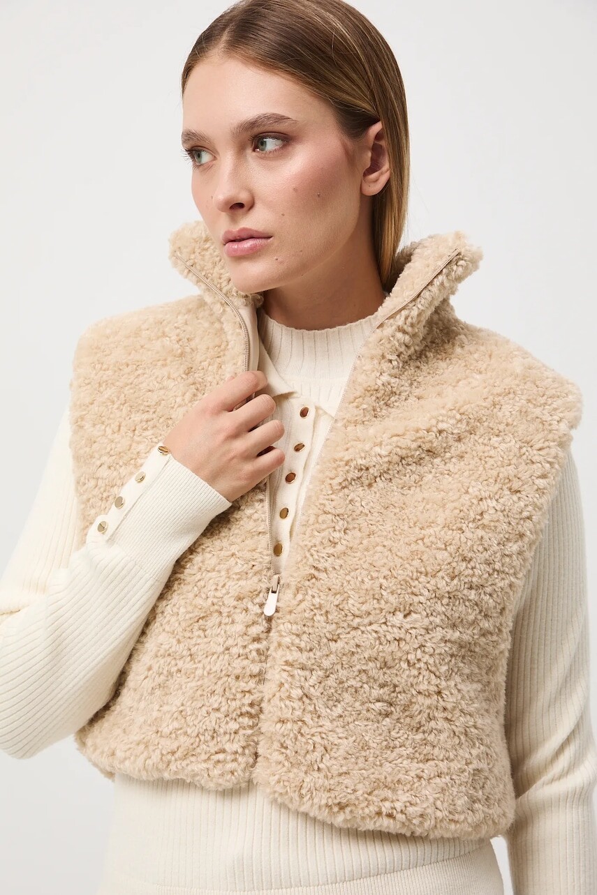 Rolákový šál Medicine béžová farba, jednofarebná